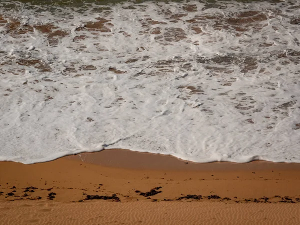 Spume Bianco Conosciuto Come Mare Oceano Spiaggia Schiuma Creata Dall — Foto Stock