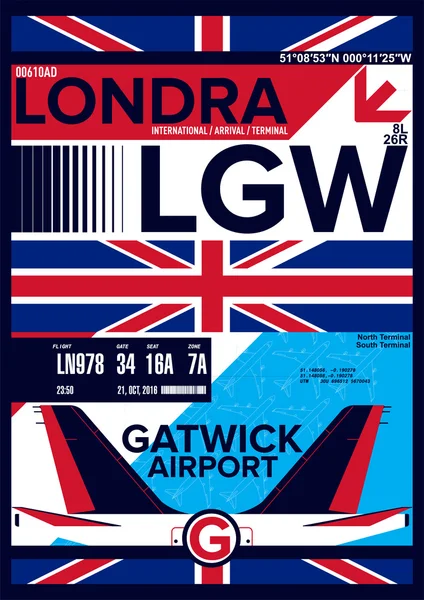 Lotnisko odjazd i przyjazd znak w Londynie, Stock Vector ilustracji: T-shirt Design/Print Design/International Airport Grafika Wektorowa