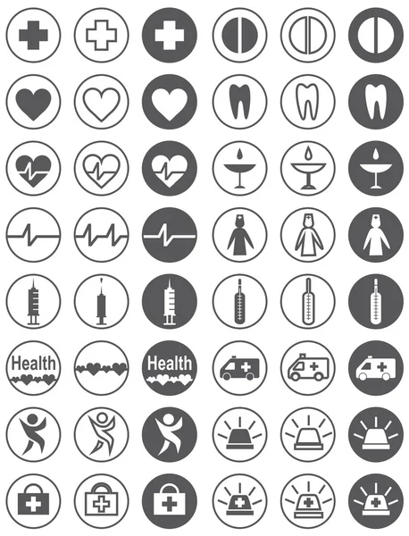Icône médicale en cercle — Image vectorielle