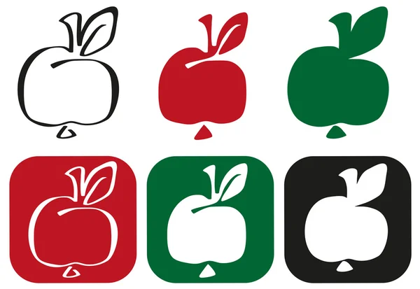 Course de pomme — Image vectorielle