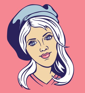 Kız bir bere içinde