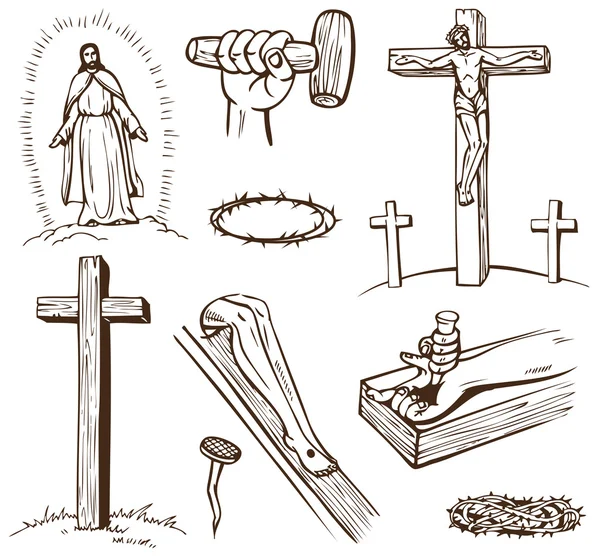 Crucifixión — Archivo Imágenes Vectoriales
