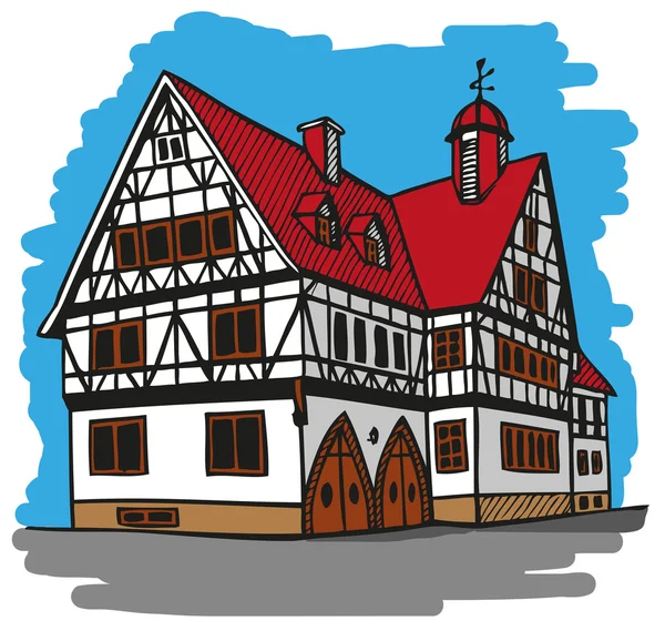 Casa Alemania — Vector de stock