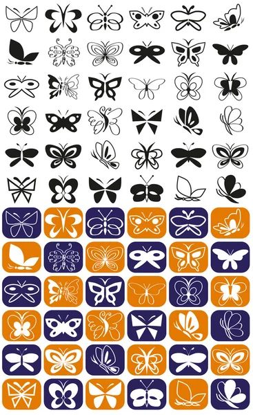 Ícone de borboleta —  Vetores de Stock