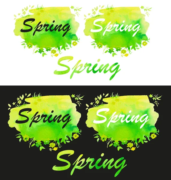 Remplissage aquarelle printemps — Image vectorielle