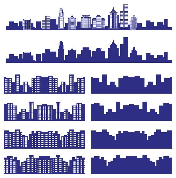 Silhouettes of the city — Stock Vector