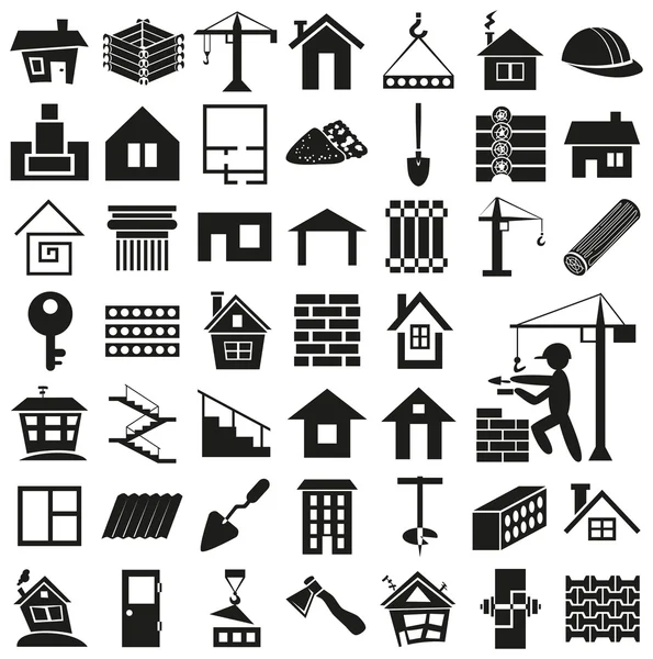 beyaz bina ikonları