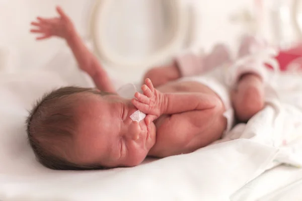 Dziewczyna wcześniaka noworodka — Zdjęcie stockowe