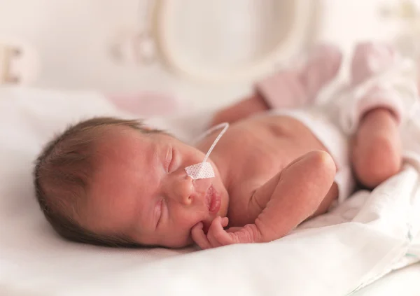 Předčasné novorozená holčička Stock Snímky