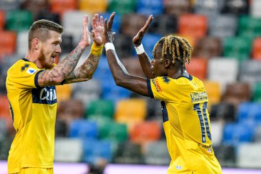 Yann Karamoh (parma), Udinese Calcio-Parma Calcio 1913 maçında İtalya 'nın Udine kentindeki Dacia Arena stadyumunda 18 Ekim 2020 - LM / Ettore Griffoni