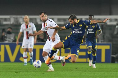 Goran pandev (genoa) ve Federico ceccherini (verona), 19 Ekim 2020 - LM / Alessio Tarpini