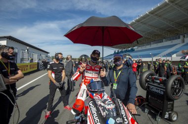 N71 Michele ferrari ita ducati panigale v4 rbarni yarış takımı Estoril, Portekiz, İtalya, 18 Ekim 2020 - LM / Otto Moretti 