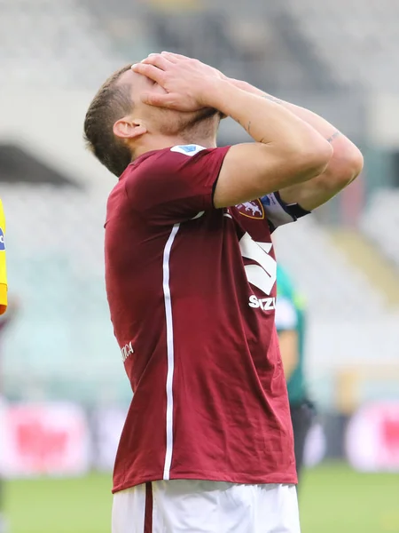 Andrea Belotti Torino Během Torino Cagliari Turíně Itálie Října 2020 — Stock fotografie