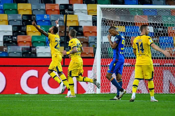 Azevedo Hernani Parma Celebridades Después Anotar Gol Durante Udinese Calcio —  Fotos de Stock
