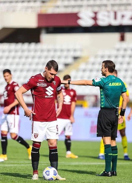 Andrea Belotti Torino Lors Match Serie 2020 Entre Torino Cagliari — Photo