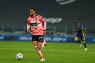 Juventus FC, Hellas Verona FC 'ye karşı 25 Ekim 2020' de İtalya 'nın Torino kentindeki Allianz Stadyumu' nda oynanan davada Juventus FC 'den Adrien Rabiot - LM / Alessio Morgese