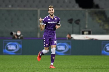 Acf fiorentina takımından gaetano castrovilli, İtalya 'nın Floransa kentindeki Artemio Franchi Stadyumu' nda ACF Fiorentina-Udinese Calcio maçında 25 Ekim 2020 - LM / Matteo Papini