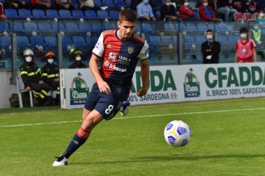 Cagliari Calcio, Cagliari, İtalya 'da Sardegna Arena' da FC Crotone 'a karşı Cagliari, 25 Ekim 2020 - LM / Luigi Canu