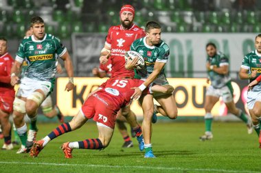 Luca sperandio (treviso) Benetton Treviso vs Scarlets Rugby maçında 23 Ekim 2020 Treviso, İtalya - LM / Ettore Griffoni