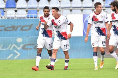 FC crotone 'dan Salvatore molina, mutluluk, Cagliari Calcio, Cagliari, İtalya' daki Sardegna Arena 'da FC Crotone maçında 25 Ekim 2020 - LM / Luigi Canu