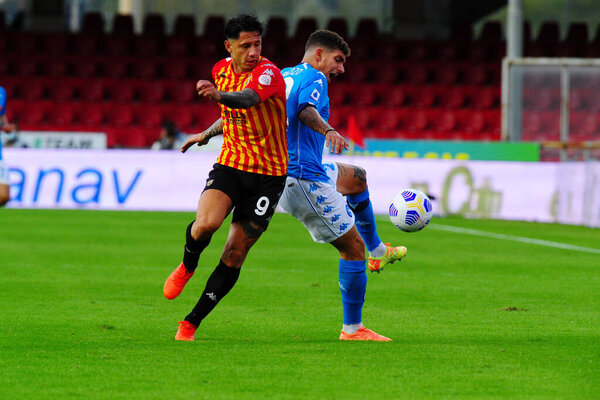 gianluca lapadula (benevento ) during Benevento Calcio vs SSC Napoli at the Ciro Vigorito Stadium in benevento, Italy, October 25 2020 - LM/Renato Olimpio