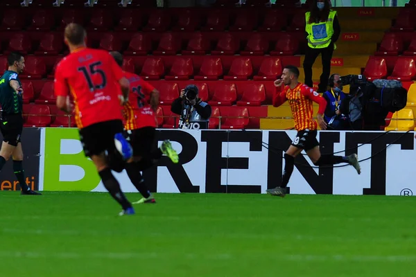 Štěstí Roberto Insigne Benevento Gól Během Benevento Calcio Ssc Napoli — Stock fotografie