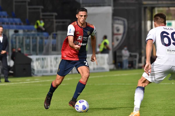 Gabriele Zappa Cagliari Calcio Durante Cagliari Calcio Crotone Sardegna Arena — Foto de Stock