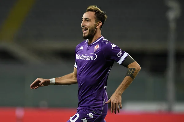Gaetano Castrovilli Acf Fiorentina Celebra Después Anotar Gol Durante Acf — Foto de Stock
