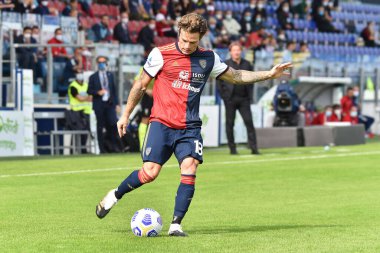 Cagliari Calcio, Cagliari, İtalya 'daki Sardegna Arena' da Crotone 'a karşı Cagliari Calcio davasında Nahitan Nandez, 25 Ekim 2020 - LM / Luigi Canu
