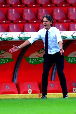 Benevento Calcio ve SSC Napoli maçında Filippo inzaghi (koç benevento) Benevento, İtalya 'da Ciro Vigorito Stadyumu' nda, 25 Ekim 2020 - LM / Renato Olimpio