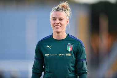 Katja schroffenegger (italy) Euro 2022 elemelerinde - İtalya - İtalya 'nın empoli kentindeki Carlo Castellani Stadyumu' nda İtalya - LM / Lisa Guglielmi