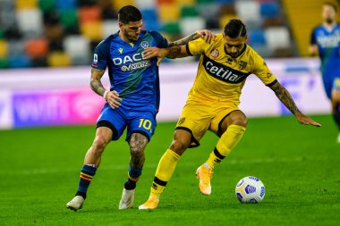 Rodrigo de Paul (Udinese calcio) Udinese Calcio 'ya karşı Parma Calcio 1913' te Friuli - Dacia Arena Stadyumu, Udine, İtalya, 18 Ekim 2020 - LM / Alessio Marini