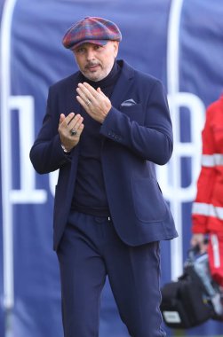 Bologna 'nın teknik direktörü Sinisa Mihajloviç, İtalya' nın Bologna kentindeki Renato Dall 'Ara Stadyumu' nda oynanan Coppa Italia maçında Bologna Fc 'ye karşı Reggina maçında, 27 Ekim 2020. Fotoğraf Michele Nucci / LM
