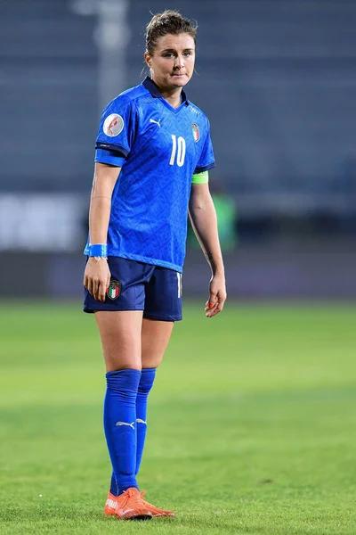 Cristiana Girelli Italia Durante Euro 2022 Qualificazioni Italia Donne Danimarca — Foto Stock