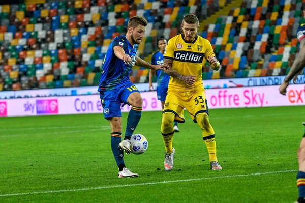 Willem Ter Avest Udinese Calcio Action Juraj Kucka Parma Calcio — Fotografia de Stock
