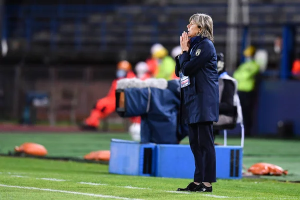 Milena Bertolini Italy Euro 2022 Qualifiers Italy Denmark Carlo Castellani — 스톡 사진