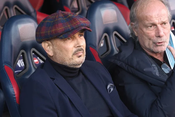 Allenatore Bologna Sinisa Mihajlovic Durante Partita Calcio Coppa Italia Bologna — Foto Stock