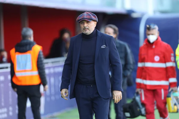 Bologna Főedzője Sinisa Mihajlovic Coppa Italia Bologna Reggina Labdarúgó Mérkőzésén — Stock Fotó