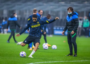 FC Internazionale takımından Achraf Hakimi, FC Internazionale ile Parma Calcio arasındaki 31 Ekim 2020 - Fotoğraf: Fabrizio Carabelli / LM