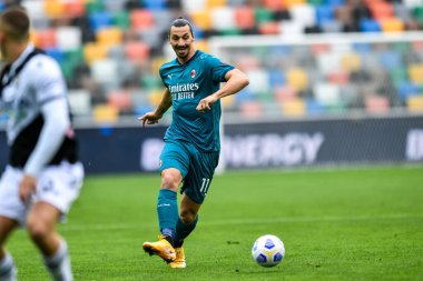 İtalya 'nın Udine kentindeki Dacia Arena Friuli Stadyumu' nda Udinese maçında (ac milan) zlatan ibrahimovic (ac milan) - LM / Alessio Marini