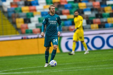 Simon Kjaer (ac milan) Udinese-Milan maçı sırasında İtalya 'nın Udine kentindeki Dacia Arena Friuli Stadyumu' nda, Kasım 01 2020 - LM / Alessio Marini