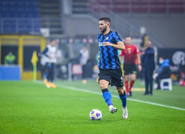 FC Internazionale takımından Roberto Gagliardini, FC Internazionale ile Parma Calcio arasındaki 31 Ekim 2020 - Fotoğraf Fabrizio Carabelli / LM