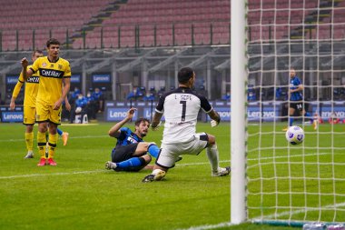 Andrea Ranocchia (fc inter) FC Internazionale - Parma Calcio 1913 yılındaki Giuseppe Meazza San Siro Stadyumu 'nda 31 Ekim 2020 - LM / Luca Rossini