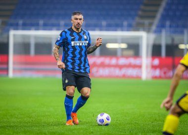 FC Internazionale takımından Aleksandar Kolarov, FC Internazionale ile Parma Calcio arasındaki 31 Ekim 2020 - Fotoğraf Fabrizio Carabelli / LM