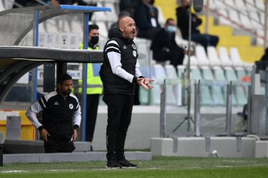 Vincenzo italiano ac spezia jestleri yöneticisi Spezia Calcio vs Juventus FC Orogel Stadyumu - Dino Manuzzi in cesena, İtalya, Kasım 01 2020 - LM / Matteo Papini