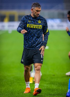 FC Internazionale takımından Aleksandar Kolarov, FC Internazionale ile Parma Calcio arasındaki 31 Ekim 2020 - Fotoğraf Fabrizio Carabelli / LM