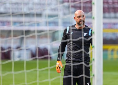 Serie A 2020 / 21 karşılaşmasında SS Lazio 'dan Pepe Reina Torino FC ile SS Lazio arasındaki Olimpico Grande Torino Stadyumu, İtalya - Fotoğraf: Fabrizio Carabelli / LM