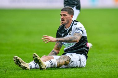 Rodrigo de Paul (Udinese calcio) Udinese-Milan maçı sırasında İtalya 'nın Udine kentindeki Dacia Arena Friuli Stadyumu' nda hayal kırıklığı yaşadı.