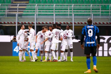 Takım (Torino FC) Simone Zaza 'nın (Torino FC) FC' ye karşı Torino FC - İtalyan Serie A maçı Milano, İtalya 'da, 22 Kasım 2020 - Fotoğraf: LM / Luca Rossini