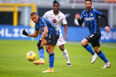 Alexis Sanchez (FC Inter) FC 'nin Torino FC' ye karşı açtığı davada - İtalyan futbol serisi A maçı Milan, İtalya 'da, 22 Kasım 2020 - Fotoğraf: LM / Luca Rossini